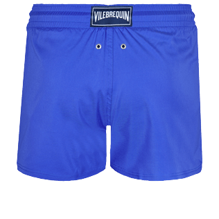 Men Others Solid - Men Swimwear Short and Fitted Stretch Solid, Sea blue back view