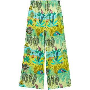 Women Others Printed - Women Cotton Pants Jungle Rousseau, Ginger back view