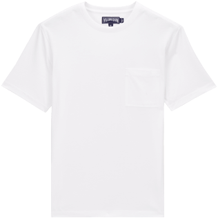 Men Others Solid - Men Pima Cotton Jersey T-Shirt Solid, White front Men Others Solid - Men Pima Cotton Jersey T-Shirt Solid, White front