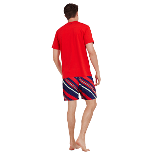 Men Others Solid - Men Pima Cotton Jersey T-shirt Solid, Poppy red backworn Men Others Solid - Men Pima Cotton Jersey T-shirt Solid, Poppy red backworn