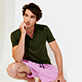 Hombre Autros Liso - Polo Tencel™ de color liso para hombre, Pimiento detalles vista 3