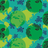 Men Classic / Moorea Printed - Mappemonde Dots Swim shorts TE MANA O TE MOANA, Veronese green pattern Men Classic / Moorea Printed - Mappemonde Dots Swim shorts TE MANA O TE MOANA, Veronese green pattern