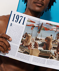 Altri Stampato - Libro Vilebrequin per il 50° anniversario, Tinta unita vista frontale indossata