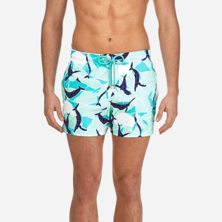 Men Classic / Moorea Printed - Men Stretch Swimwear Magic Whales, Lagoon supp1 Men Classic / Moorea Printed - Men Stretch Swimwear Magic Whales, Lagoon supp1