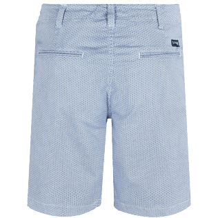 Men Others Graphic - Men Chino printed Bermuda Shorts Micro Flowers, White back Men Others Graphic - Men Chino printed Bermuda Shorts Micro Flowers, White back