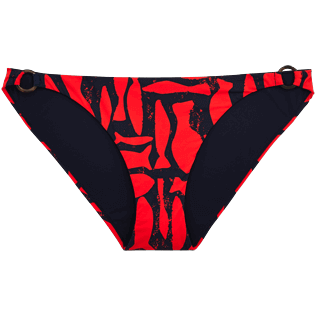 Women Bottoms Printed - Silex Fishes Bikini bottom, Poppy red front Women Bottoms Printed - Silex Fishes Bikini bottom, Poppy red front