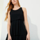 Women Others Solid - Women Long Frilly Dress Solid, Black details view 1