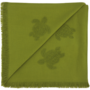 Andere Uni - Turtles Jacquard-Decke aus Frottee, Moos back Andere Uni - Turtles Jacquard-Decke aus Frottee, Moos back