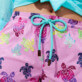 Women Others Embroidered - Women Swim Short Ronde des Tortues Aquarelle, Pink berries details view 6