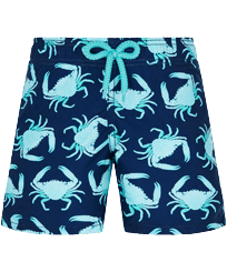 Niños Autros Estampado - Bañador con estampado Only Crabs! para niño, Azul marino vista frontal