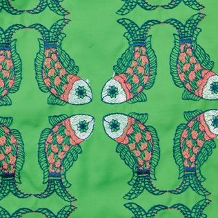 Imagen de Hombre Clásico Bordado - Bañador con bordado Sweet Fishes para hombre - Edición limitada, Hierba verde detalles vista 3 Imagen de Hombre Clásico Bordado - Bañador con bordado Sweet Fishes para hombre - Edición limitada, Hierba verde detalles vista 3