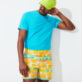 Hombre Autros Liso - Camiseta de algodón orgánico de color liso para hombre, Celeste detalles vista 2
