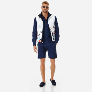 Autros Estampado - Chaleco reversible con estampado Massimo Vitali unisex, Cielo azul supp2 Autros Estampado - Chaleco reversible con estampado Massimo Vitali unisex, Cielo azul supp2