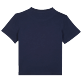 Niños Autros Estampado - Camiseta de algodón orgánico con estampado VBQ 50 para niño, Azul marino vista trasera