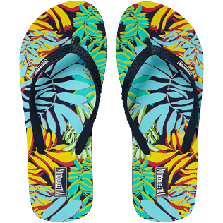 Women Others Printed - Women Flip Flops Jungle, Midnight blue front Women Others Printed - Women Flip Flops Jungle, Midnight blue front