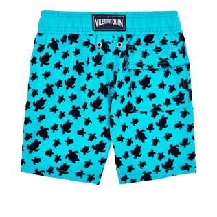 Jungen Klassische Moorea Bedruckt - Micro Ronde des Tortues Bademode mit Flock-Print für Jungen, Curacao back Jungen Klassische Moorea Bedruckt - Micro Ronde des Tortues Bademode mit Flock-Print für Jungen, Curacao back