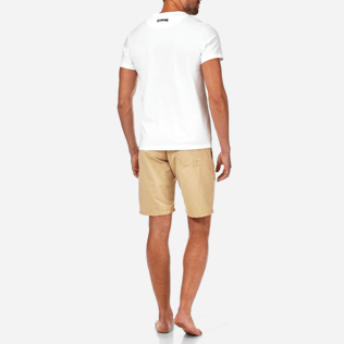Men Others Printed - Prehistoric Fish Round neck T-Shirt, White backworn Men Others Printed - Prehistoric Fish Round neck T-Shirt, White backworn