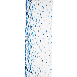 Pareos Printed - Blue Breath Solid cotton Pareo, White front Pareos Printed - Blue Breath Solid cotton Pareo, White front