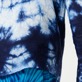 Men Others Printed - Men Bowling Shirt Linen and Cotton Fonds Marins Tie & Dye, Navy details view 5