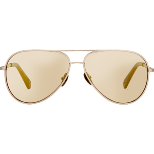Sunglasses Solid - Gold Mirror Sunglasses, Dore front Sunglasses Solid - Gold Mirror Sunglasses, Dore front