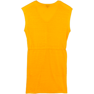 Mujer Autros Liso - Vestido corto en lino de color liso para mujer, Mango back Mujer Autros Liso - Vestido corto en lino de color liso para mujer, Mango back
