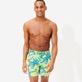 Men Classic Printed - Men Swim Trunks 2014 Poulpes, Lemon front worn view