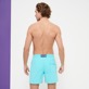 Men Embroidered Embroidered - Men Swim Trunks Embroidered The year of the tiger - Limited Edition, Lazulii blue back worn view