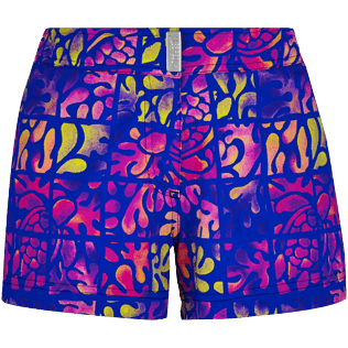 Donna Altri Stampato - Shorts mare donna elasticizzati Phuket, Blu mare front Donna Altri Stampato - Shorts mare donna elasticizzati Phuket, Blu mare front