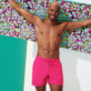 Hombre Autros Liso - Bañador de color liso para hombre, Shocking pink detalles vista 3
