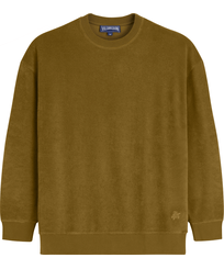 Herren Andere Uni - Solid Sweatshirt aus Frottee für Damen und Herren, Borke Vorderansicht