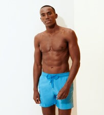 Men Ultra-light classique Solid - Men Swim Trunks Ultra-light and packable Solid, Star anise front worn view