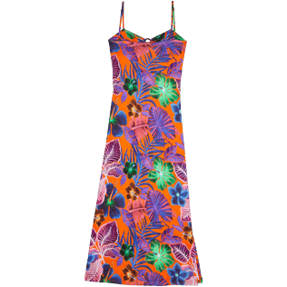 Donna Altri Stampato - Vestito lungo donna Porto Rico, Arancione scuro back Donna Altri Stampato - Vestito lungo donna Porto Rico, Arancione scuro back