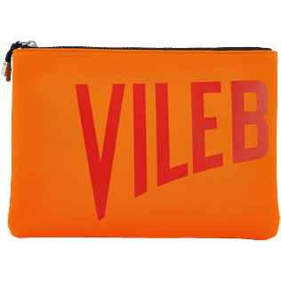 Others Printed - Zipped Beach Pouch Solid, Apricot front Others Printed - Zipped Beach Pouch Solid, Apricot front