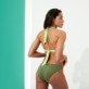 女款 Trikini 纯色 - 女士纯色三点式连体泳衣, Sycamore 背面穿戴视图