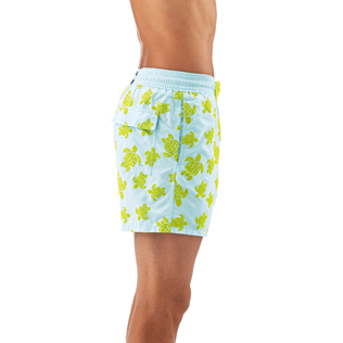 Hombre Corte Clásico Estampado - Bañador con estampado Flocked Turtles, Bleu givre supp1 Hombre Corte Clásico Estampado - Bañador con estampado Flocked Turtles, Bleu givre supp1