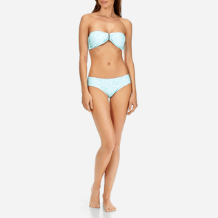Donne Tops Stampato - Top bikini donna a fascia Hypnotic Turtles, Laguna frontworn Donne Tops Stampato - Top bikini donna a fascia Hypnotic Turtles, Laguna frontworn