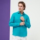 Men Others Solid - Men Linen Shirt Solid, Ming blue front worn view