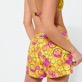 Mujer Autros Estampado - Pantalón corto de baño con estampado Monsieur André - Vilebrequin x Smiley® para mujer, Limon detalles vista 1