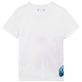 Men Others Printed - Men Cotton T-Shirt Tortue Aquarelle, White back view