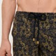 Men Classic Embroidered - Men Swimwear Embroidered Hidden Fishes, Navy details view 1