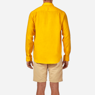 Men Others Solid - Men Linen Shirt Solid, Turmeric supp2 Men Others Solid - Men Linen Shirt Solid, Turmeric supp2