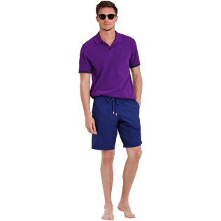 Hombre Autros Gráfico - Bermudas de algodón con estampado Rayures Corde para hombre, Azul marino supp2 Hombre Autros Gráfico - Bermudas de algodón con estampado Rayures Corde para hombre, Azul marino supp2