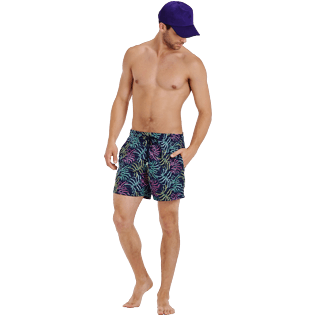 Hombre Clásico Bordado - Bañador con bordado Jungle para hombre - Edición Limitada, Midnight blue supp2 Hombre Clásico Bordado - Bañador con bordado Jungle para hombre - Edición Limitada, Midnight blue supp2
