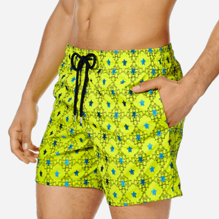 Hombre Bordados Bordado - Bañador con bordado Squad Turtles para hombre - Edición Limitada, Chartreuse supp1 Hombre Bordados Bordado - Bañador con bordado Squad Turtles para hombre - Edición Limitada, Chartreuse supp1