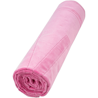 Strandtücher Uni - Solid Jacquard-Strandtuch aus Frottee, Rosa backworn Strandtücher Uni - Solid Jacquard-Strandtuch aus Frottee, Rosa backworn