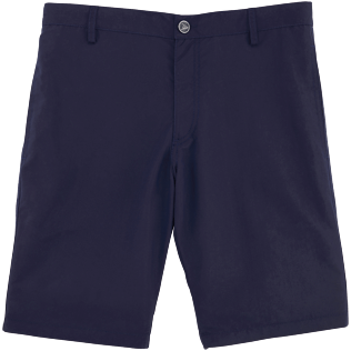 Uomo Altri Unita - Bermuda uomo a sigaretta in tessuto per costumi tinta unita, Blu marine front Uomo Altri Unita - Bermuda uomo a sigaretta in tessuto per costumi tinta unita, Blu marine front