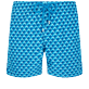 Hombre Clásico Estampado - Bañador con estampado Micro Waves para hombre, Lazulii blue vista frontal