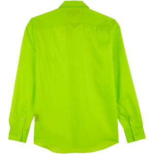 Men Others Solid - Unisex Cotton Voile Light Shirt Solid, Lemongrass back view