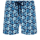 Men Others Printed - Men Stretch Swimwear Batik Fishes, Navy front view
