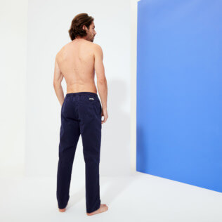 Hombre Autros Liso - Pantalones de chándal en tejido de gabardina para hombre, Deep blue backworn Hombre Autros Liso - Pantalones de chándal en tejido de gabardina para hombre, Deep blue backworn